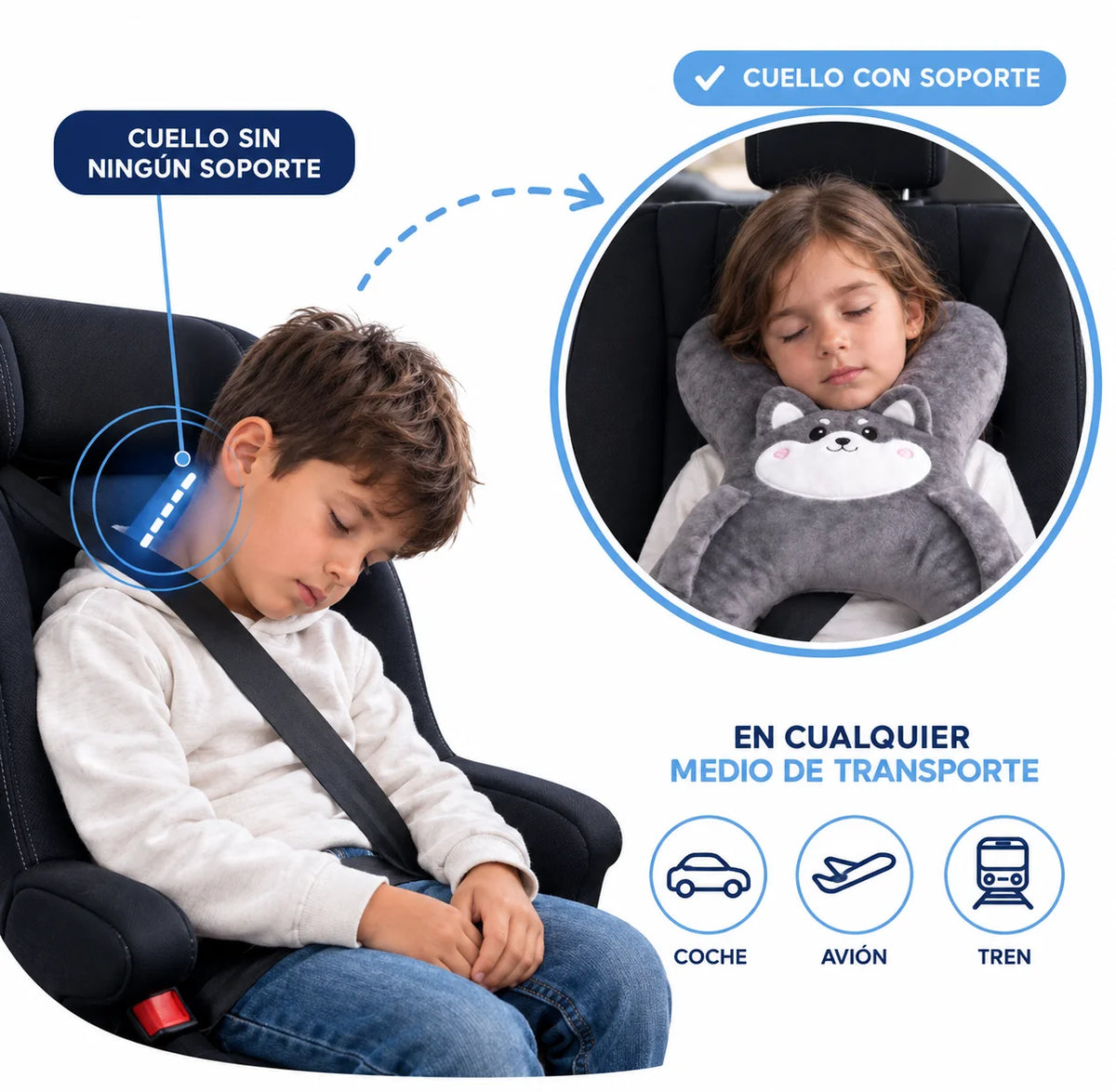 ALMOHADA CERVICAL PARA NIÑOS